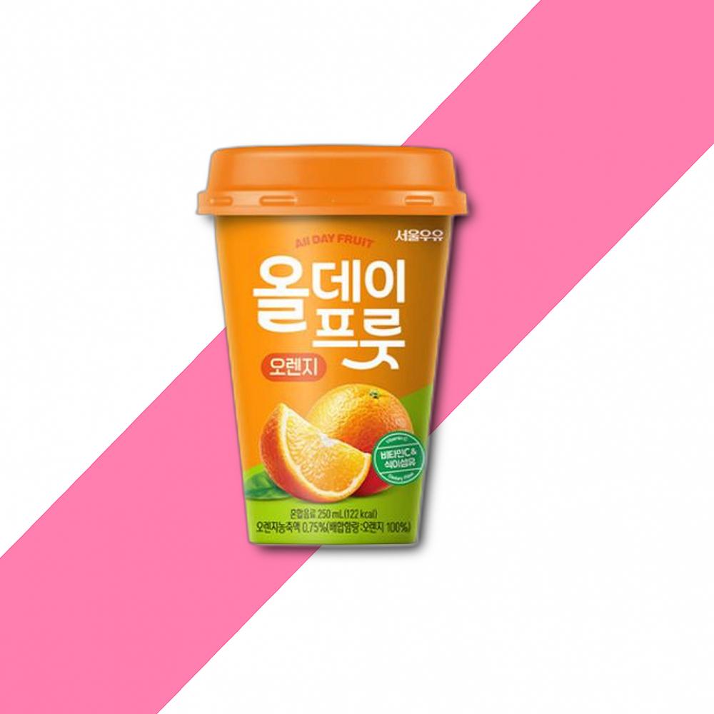 서울우유 올데이프룻 오렌지 250ml x 10입 : 미라클홀세일