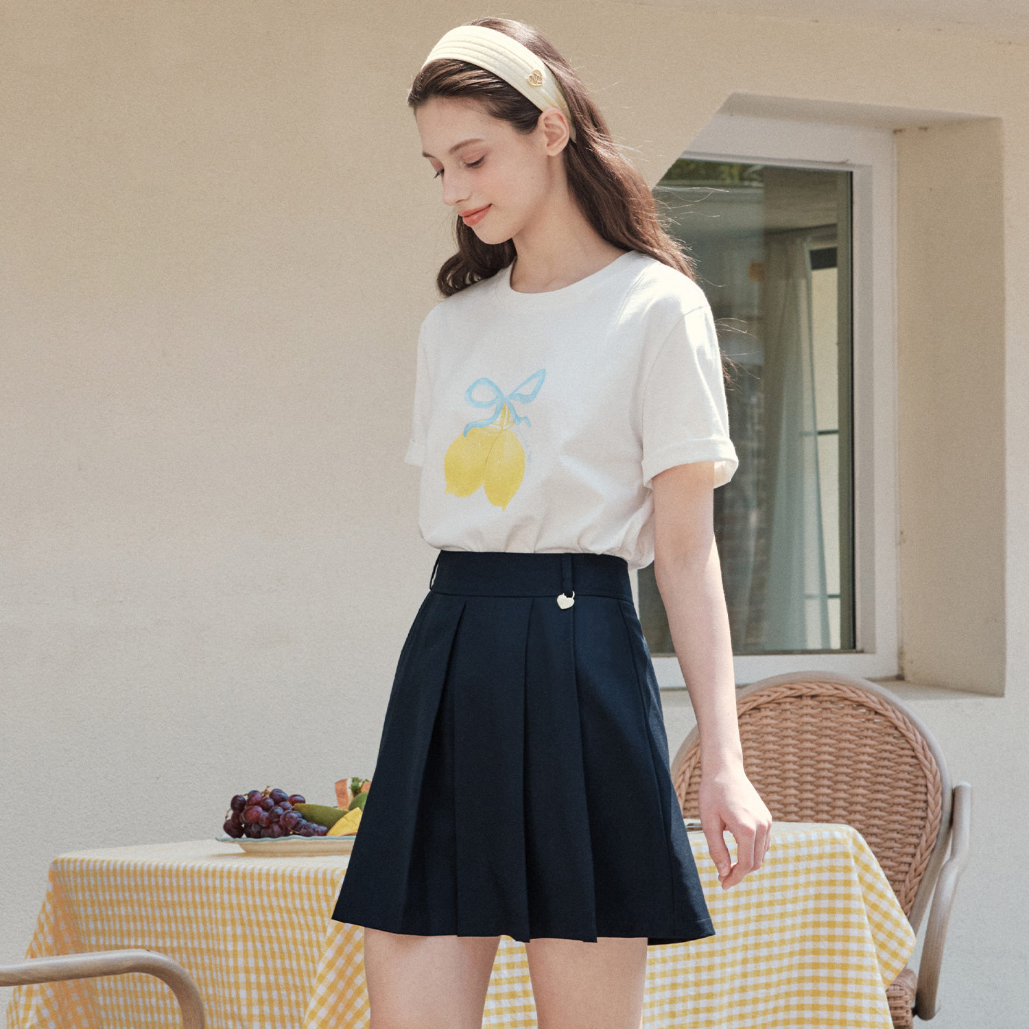 [제로스트릿] 썸머 레몬 반팔 티셔츠 SUMMER LEMON SHORT SLEEVE T-SHIRT / WHITE - 상세 이미지 2