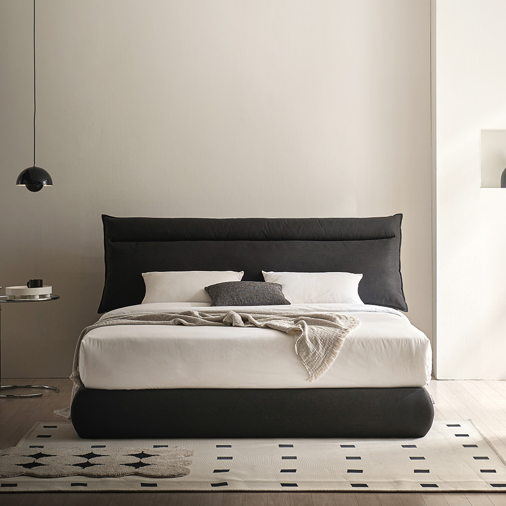 슬립퍼 린 통깔판 호텔형 저상 평상형 쿠션 침대 프레임 LK 라지킹 사이즈 침대