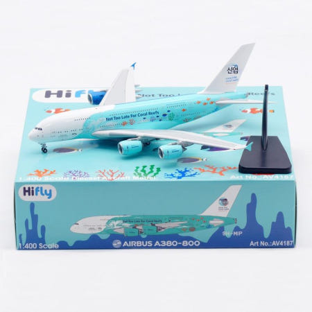 레인포레스트 협력사 [해외]Aviation1:400 몰타 Hifly A380 9H-MIP 비행기 모형 다이캐스트