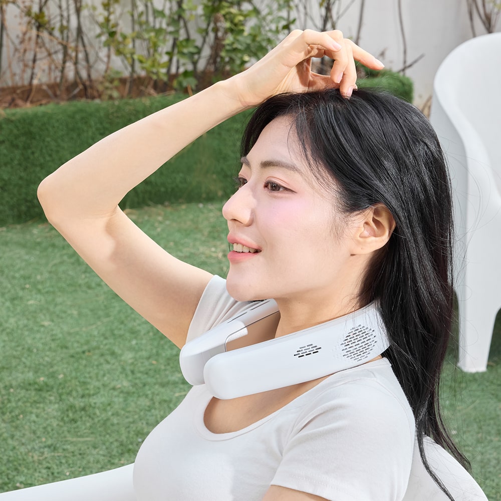 윈텍 넥쿨러 저소음 BLDC WF-N1 휴대용 무선 목선풍기 쿨링패드 선풍기 - 상세 이미지 2