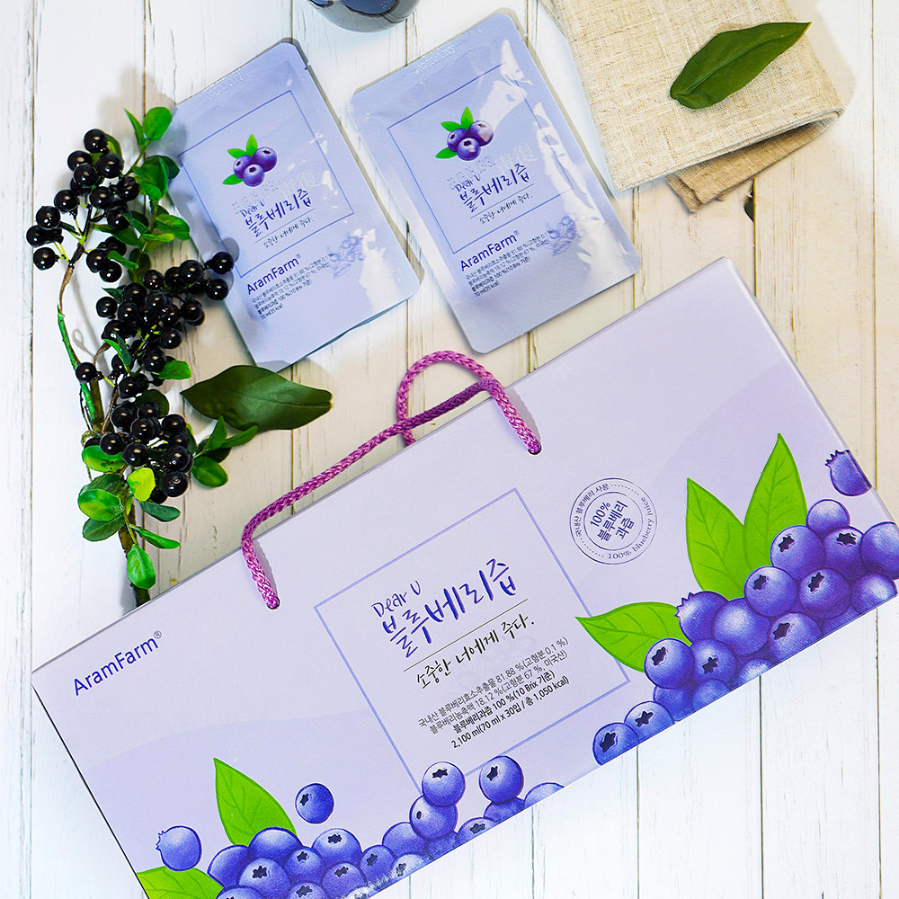 친환경 과채주스 블루베리즙 70ml, 90개