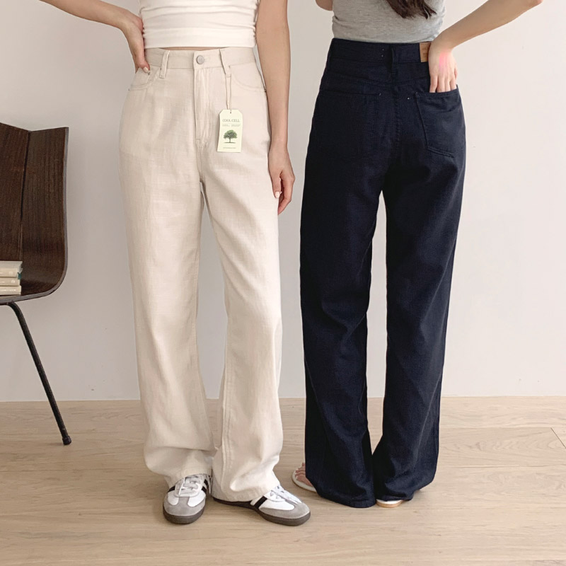 [자체제작] Day Jeans No.65 쿨셀 코튼 와이드 데님 팬츠 ps5218 - 상세 이미지 2