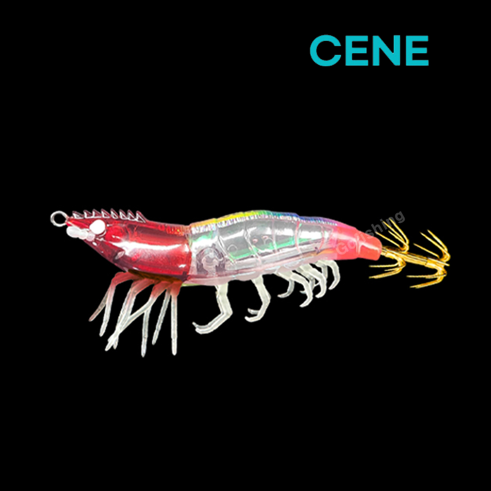 더 세네 조타 쉬림프 에기 프리즘 새우 쭈꾸미 갑오징어 핑크, 10cm(4인치) - 상세 이미지 3