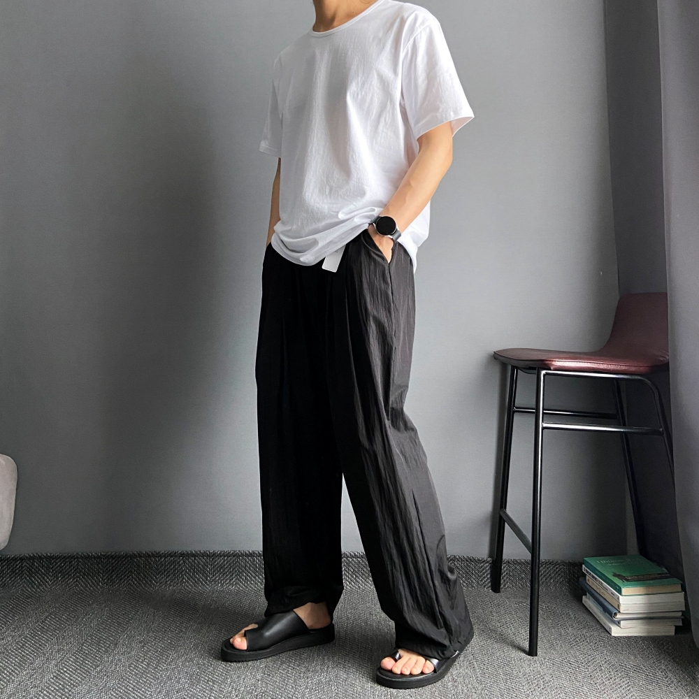 벌룬팬츠 남자냉장고바지 나일론와이드팬츠 이미지 8