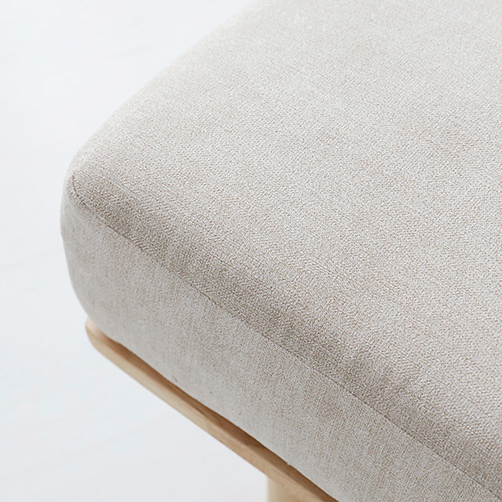 벤쿠 2인소파 고무나무 내추럴/베이지 9795.3767, 2인용