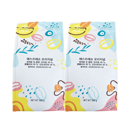 칸타타 에스프레소 오리지날 500g X 2개 로스팅 원두 커피