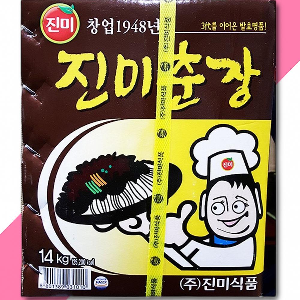 진미 춘장 14KG 춘장 중식춘장 중국집춘장 말통 간장 : 제이엔유통