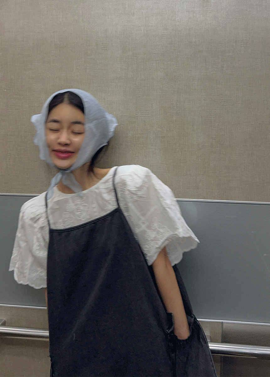 슈슈 시스루 스카프 - 상품 이미지