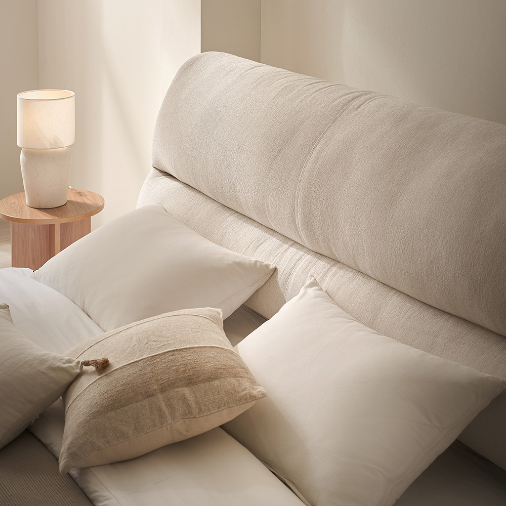 슬립퍼 도스 쿠션형 패브릭침대 저상형 호텔침대 프레임 라지킹 LK