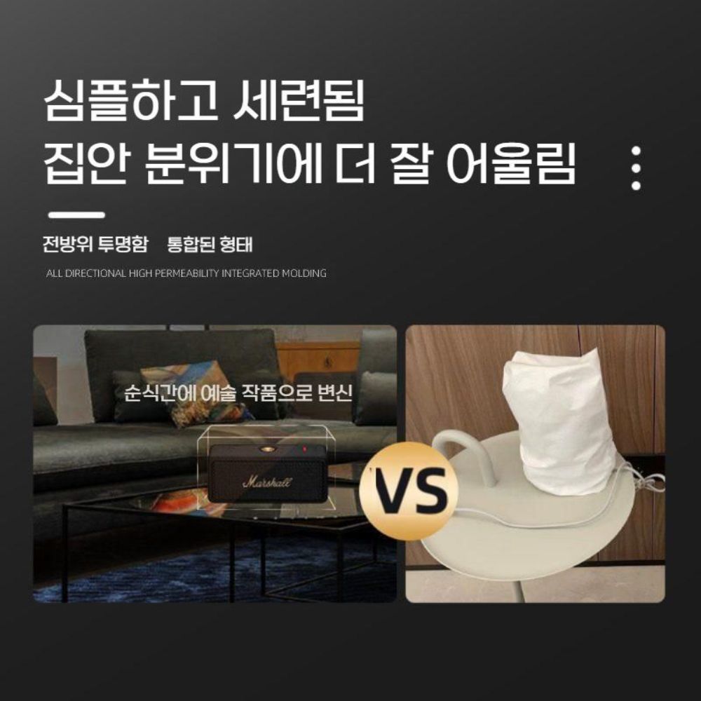 마샬 엠버튼 3세대 스피커 더스트 아크릴 투명 커버 2세대 보호 커버 - 상세 이미지 4