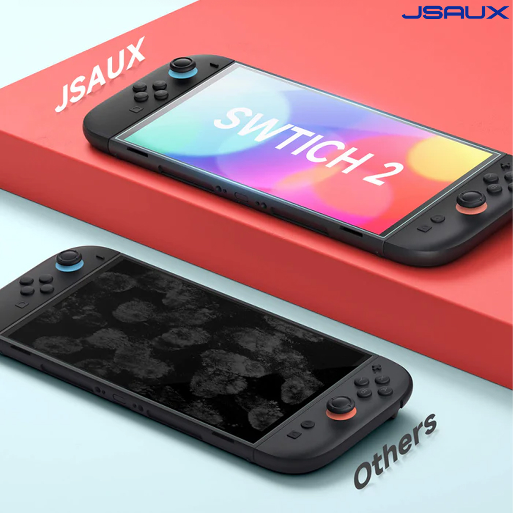 닌텐도 스위치2 액정보호필름 강화유리 JSAUX 저반사 2매