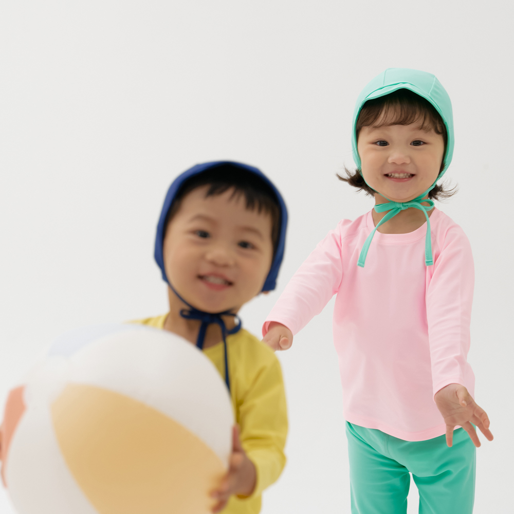 스테이지 아기 유아 수영복 여아 키즈 남아 래쉬가드 세트 아동 베이비 레쉬가드 컬러 웨이브 - 상세 이미지 3