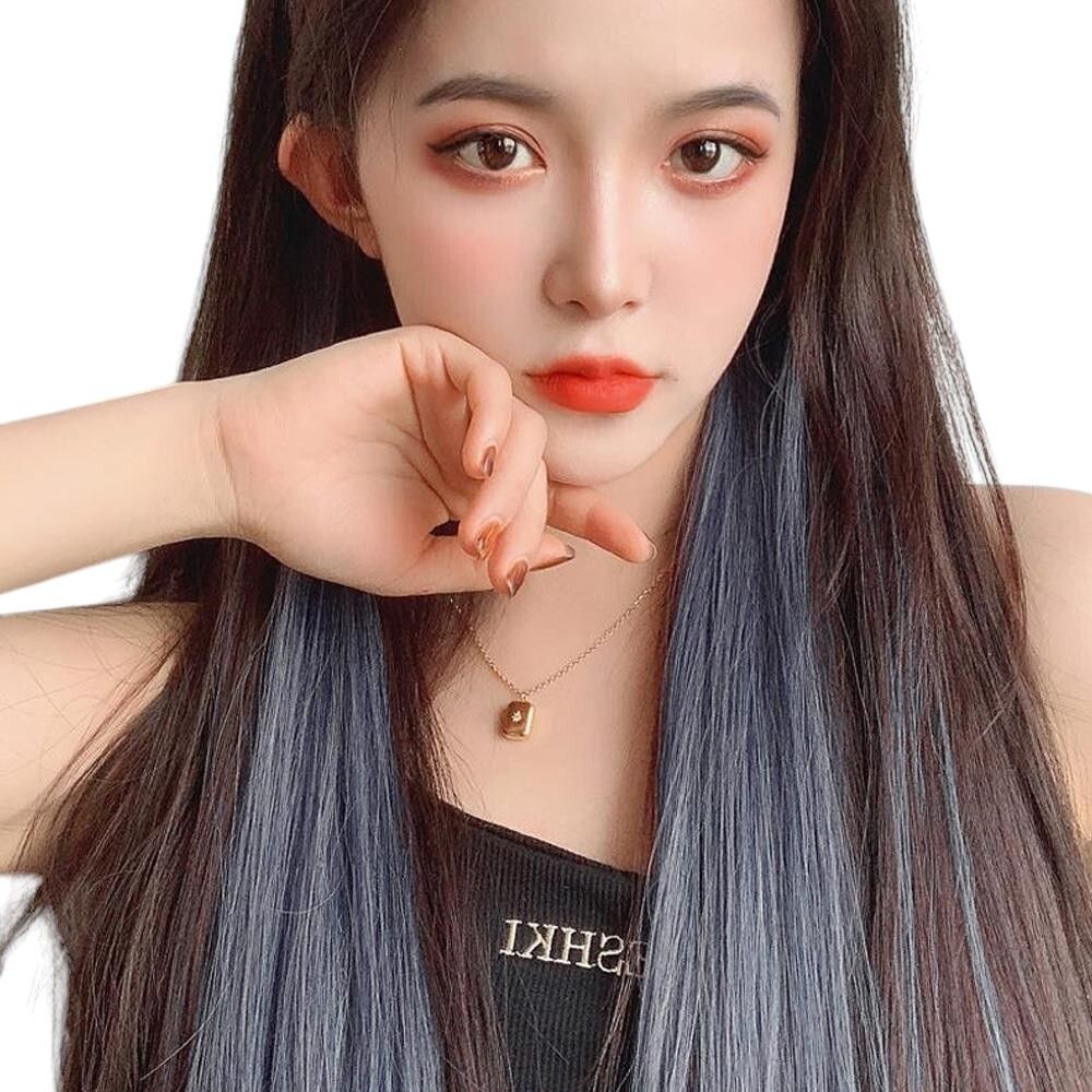 컬러 브릿지 헤어피스 (6p 애쉬블루) DK11 : 콜듀몰