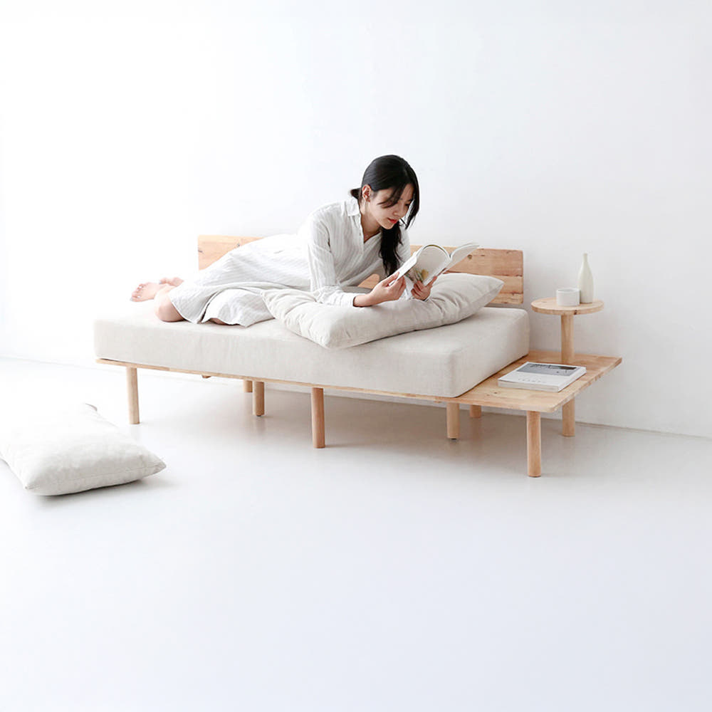 벤쿠 2인소파 고무나무 내추럴/베이지 9795.3767, 2인용