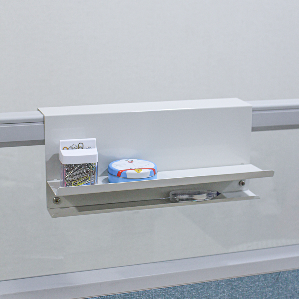 국산 무타공 멀티탭 거치대 책상 걸이형 파티션 선반 사무실 정리 정리함 이미지 3