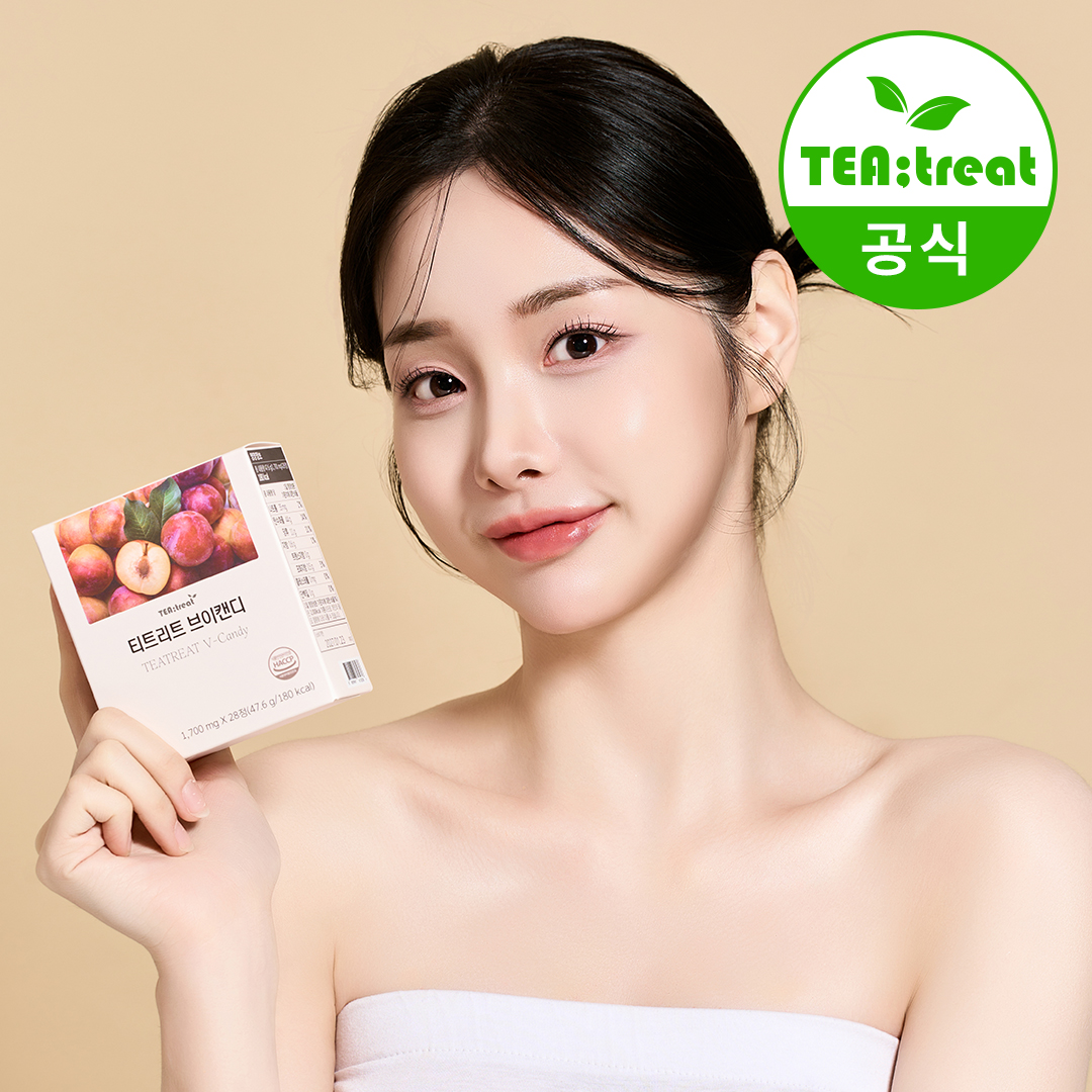 티트리트 브이캔디 자두맛 28정