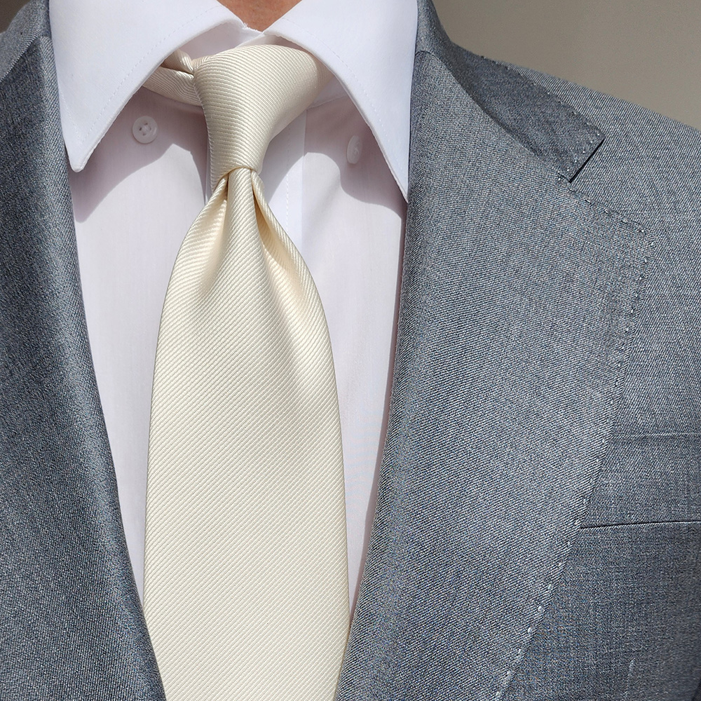제임스핏 진주펄 골지패턴 웨딩 결혼식 남자 넥타이