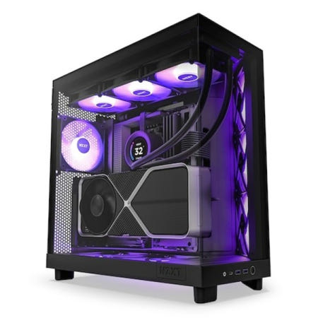 NZXT H6 Flow RGB (블랙) 미들타워케이스