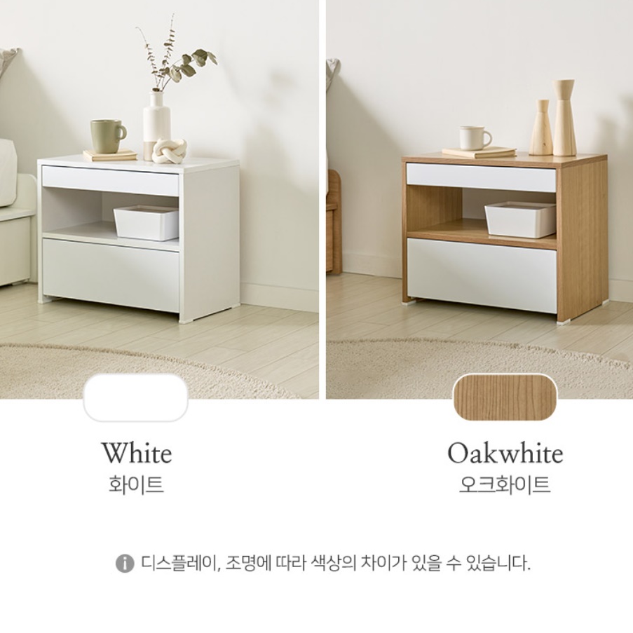 화이트 서랍장 갤러리 낮은 서랍장 고급 원룸 작은 소형 서랍장 - 상세 이미지 3