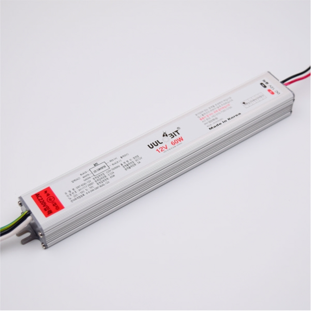 국산 LED 컨버터 SMPS DC12V 60W 슬림 방수 안정기 울빛 - 상세 이미지 3