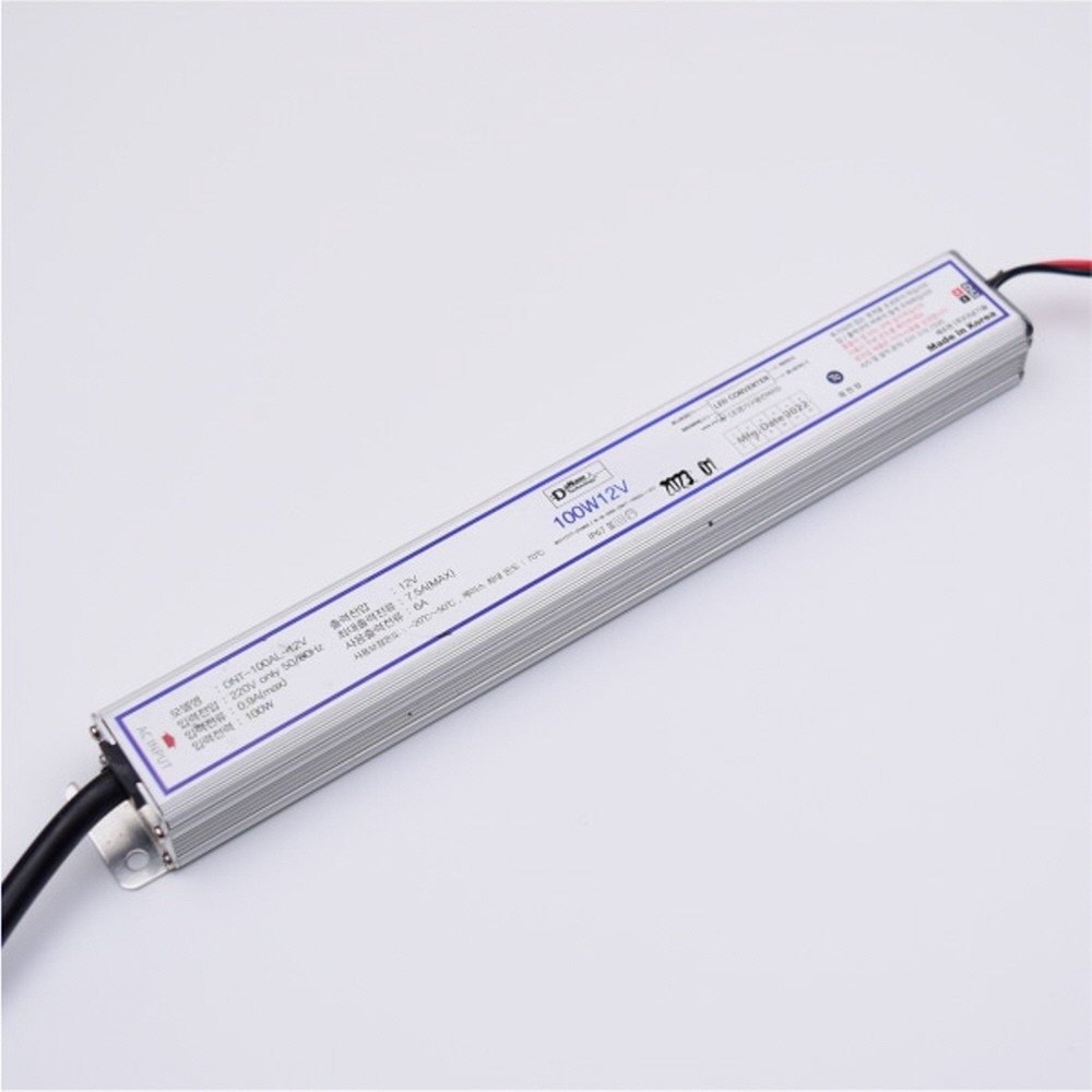 국산 LED 컨버터 SMPS DC12V 100W 슬림 방수 안정기 울빛 - 상세 이미지 2