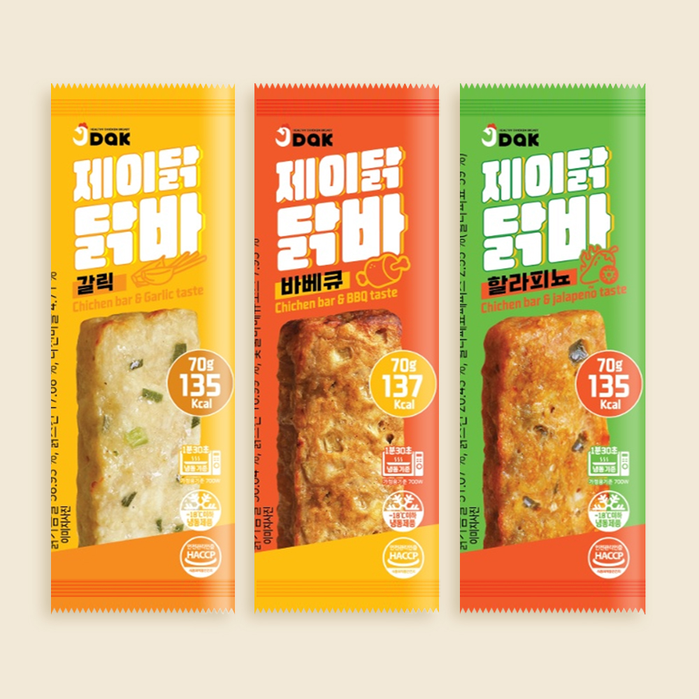 제이닭 닭바 바베큐 갈릭 할라피뇨 70g 30개(15개+15개) - 상세 이미지 2