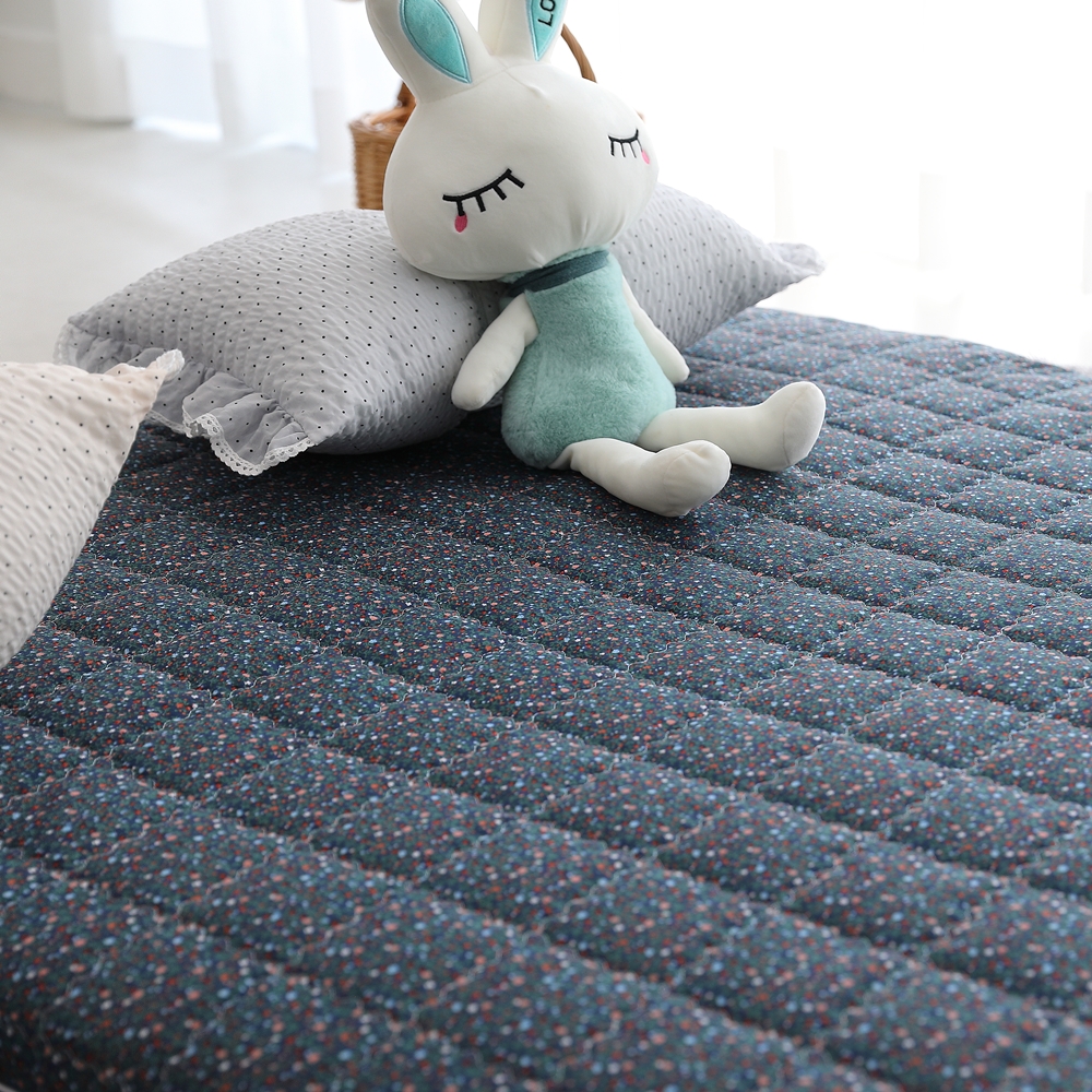 나라데코 잔꽃 꽃 무늬 바닥 요매트 사계절 누빔 요커버 S