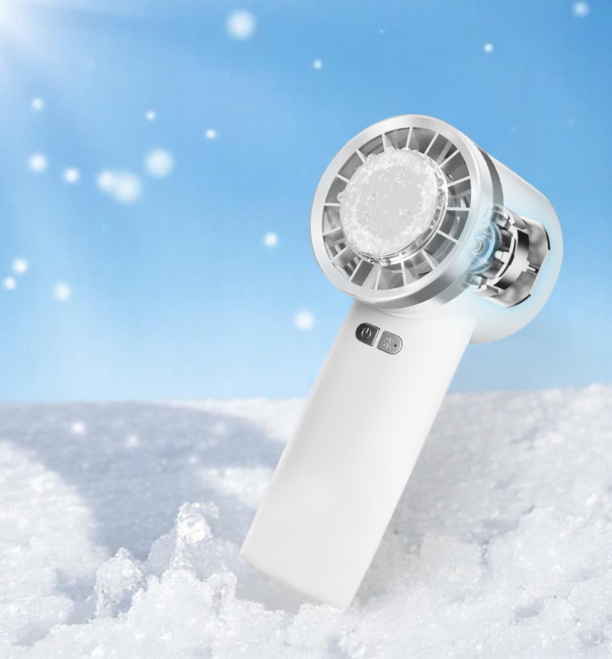 BLDC모터 휴대용 냉각 선풍기 손선풍기 냉각패드 핸디 냉각팬 에어컨모드 거치대포함