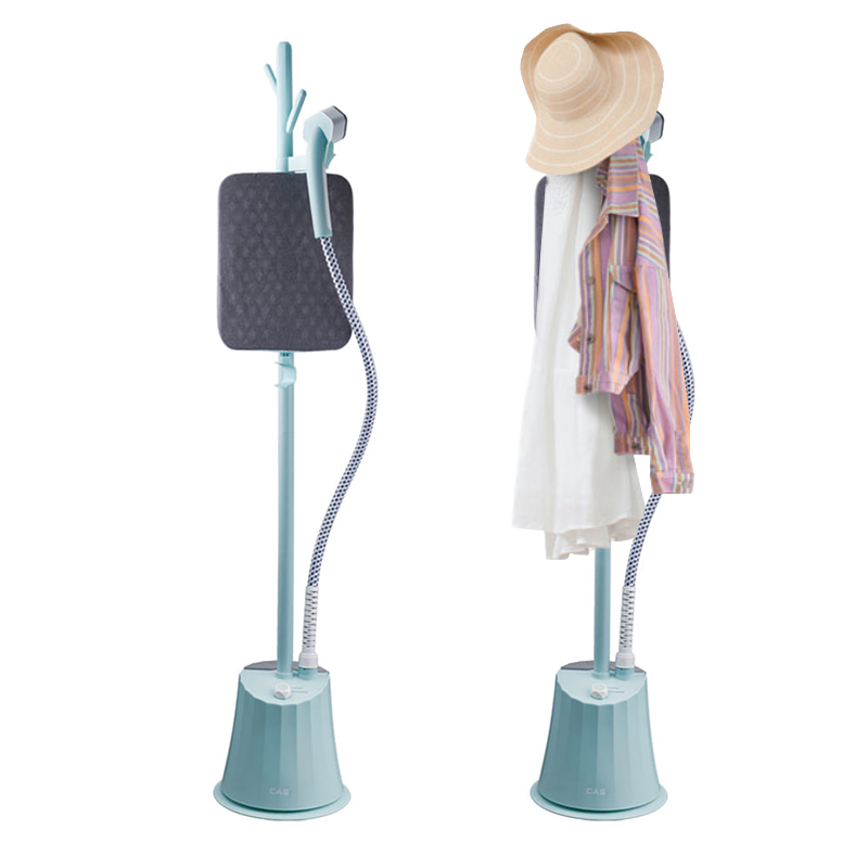 카스 스탠드 스팀 다리미 행거 옷걸이형 가정용 매장용 높이조절 민트