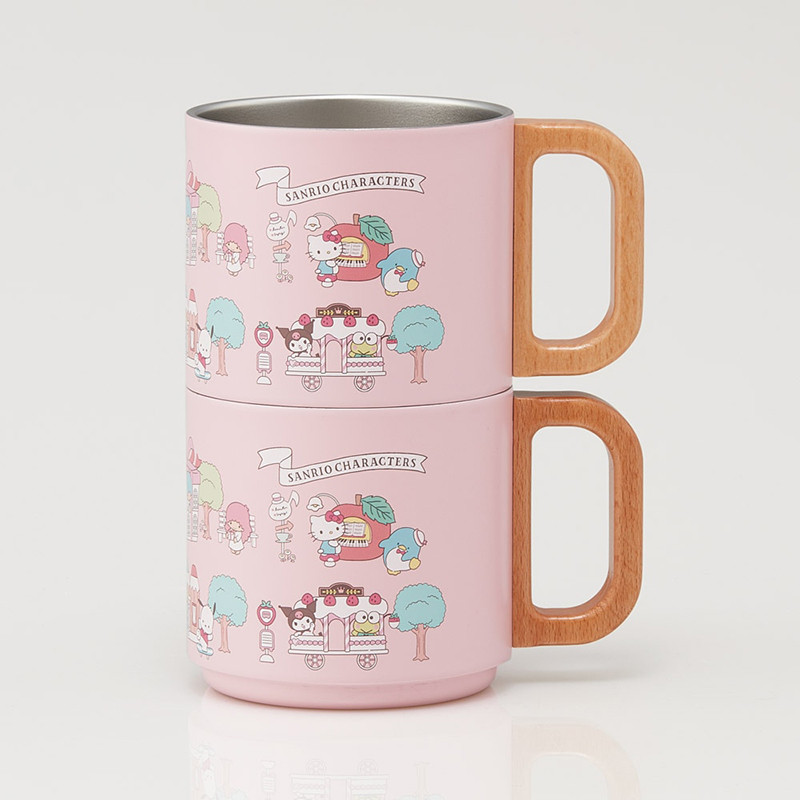스케이터 산리오캐릭터즈 cute village 스태킹 스테인리스 머그 350ml SSTMG3S - 주방·식기 - 하카타몰