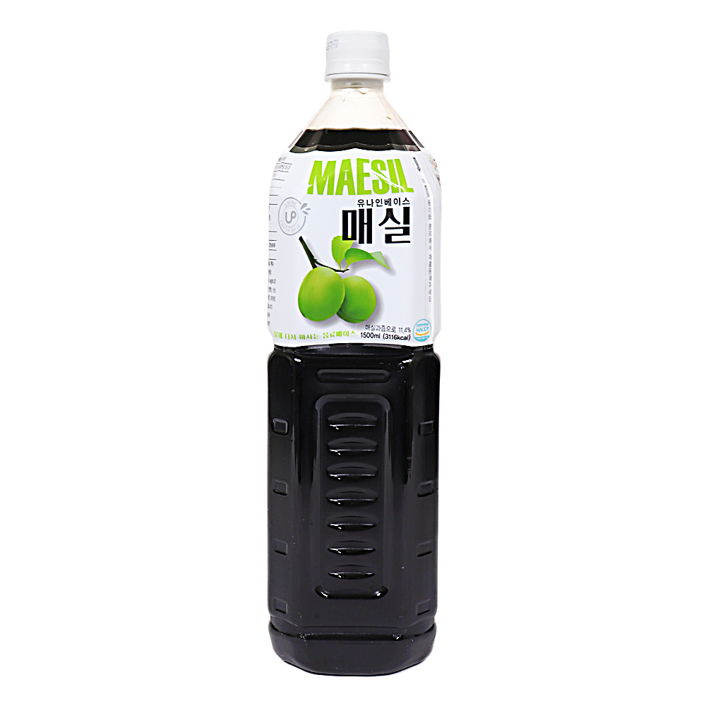 유나인베이스 매실 1.5L 한박스 (1.5L x 8ea) _박스단위출고 : 데이올푸드