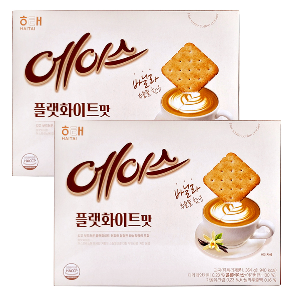 해태 에이스 플렛화이트맛 364g X 2개 사무실간식 : 정스토어04