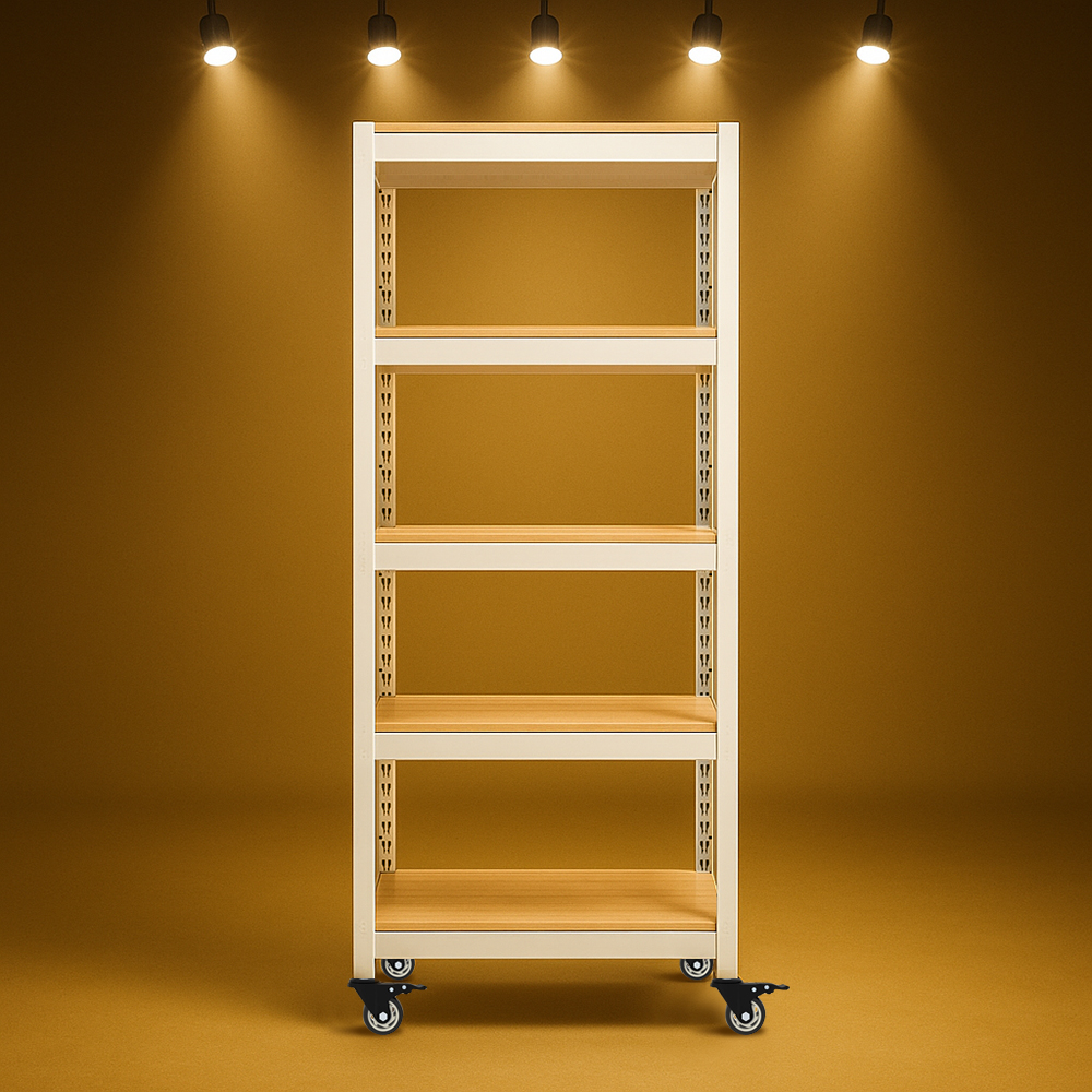 코스트코선반 철제선반 조립식앵글 창고 베란다 스피드랙 렉 3030605단대형바퀴포함