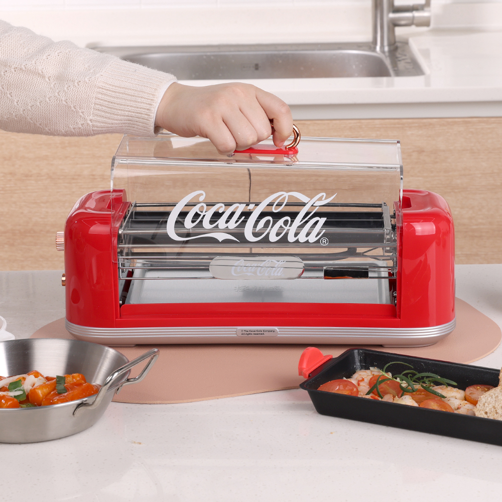 코카콜라 미니 전기그릴 1인용 멀티 고기불판 화로