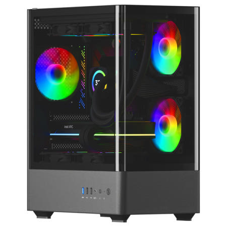 싸이번 EDGE CV-Z3 iCafe (블랙) 미니타워케이스