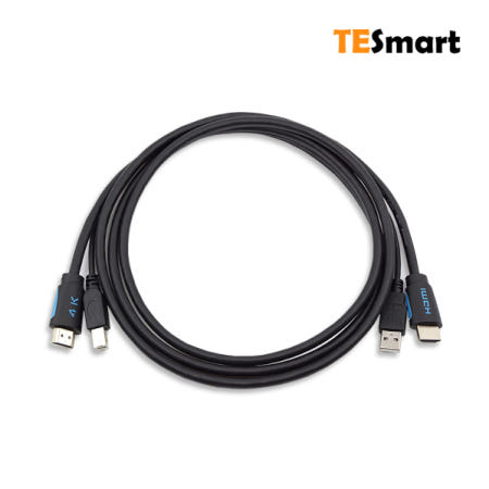 TESmart HDMI KVM 통합 케이블 2M (4K/60Hz/TC02K)