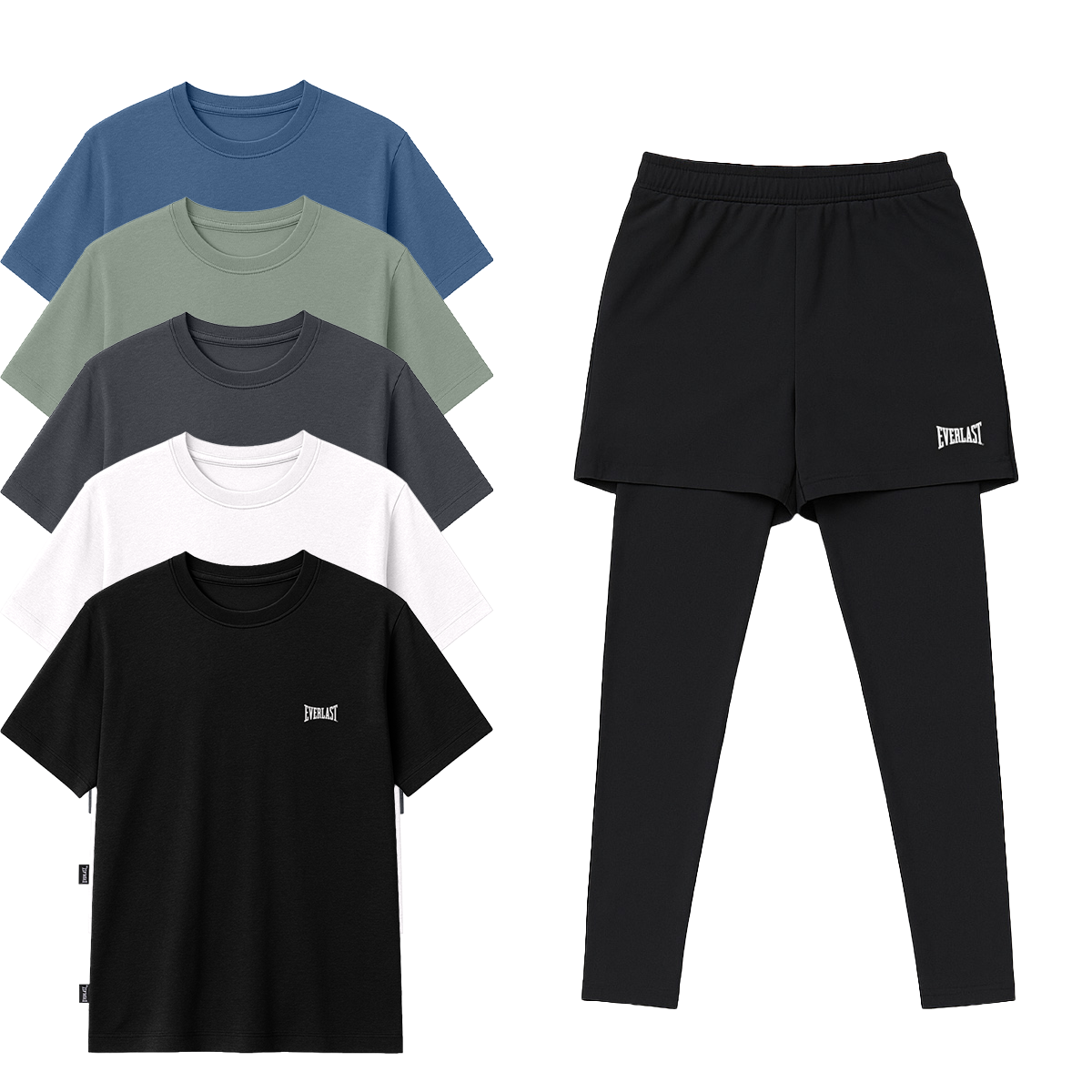 에버라스트 기능성 남자 반팔티 + 반바지 레깅스 - 상세 이미지 2