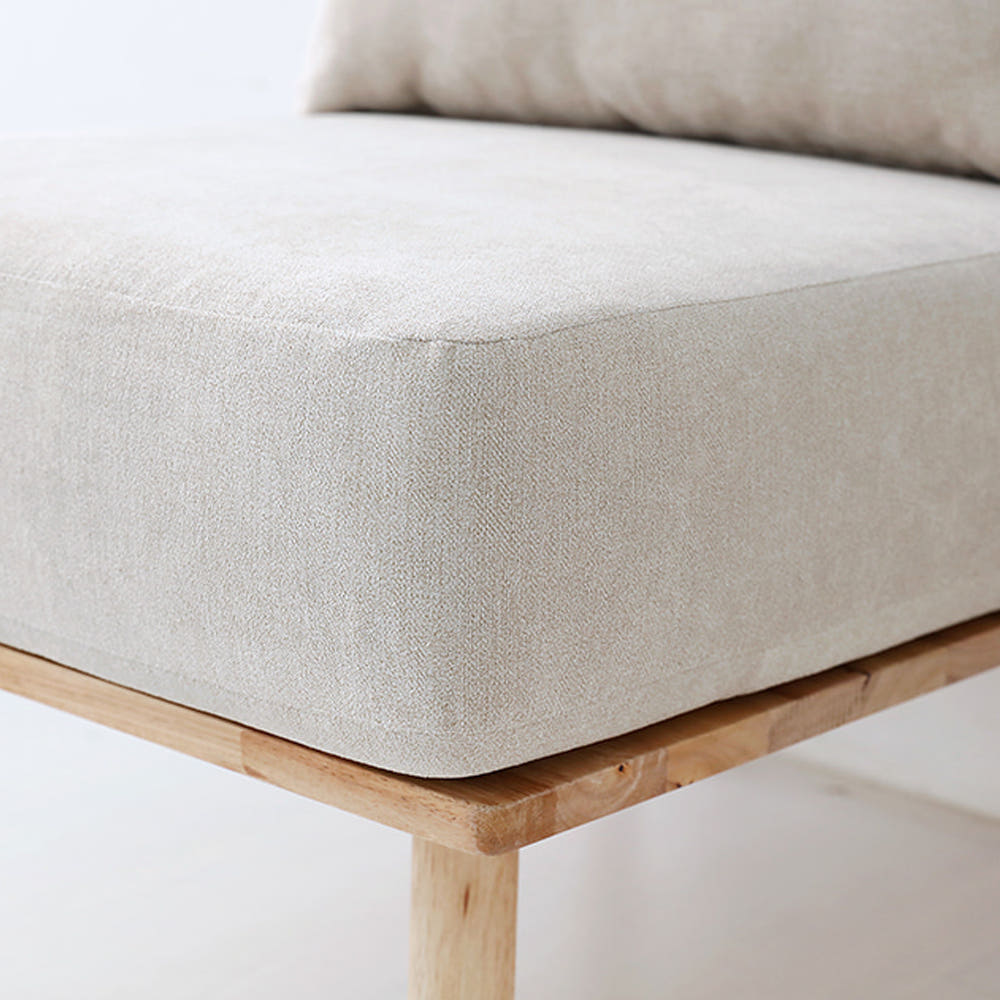 벤쿠 1인소파 고무나무 내추럴/베이지 8074.9437