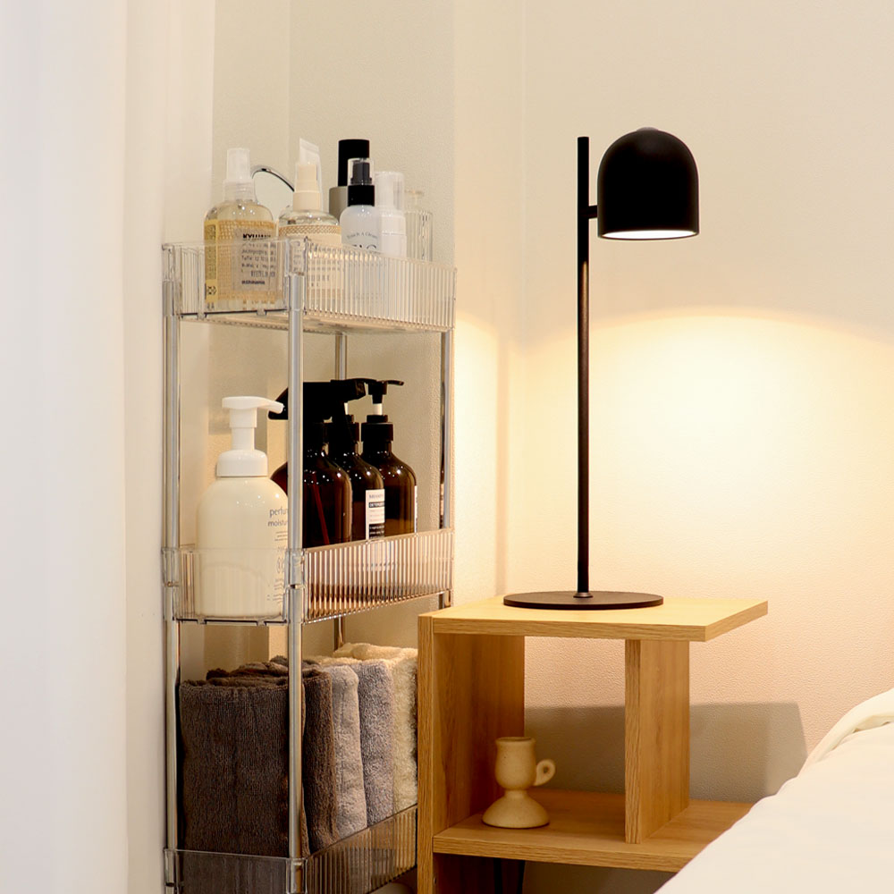 틈새선반 슬림 이동식트롤리 세탁실수납장 바퀴달린선반 4단