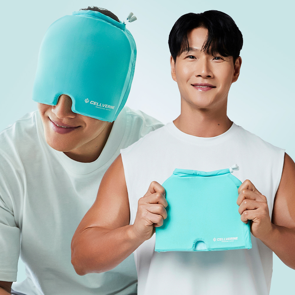 [셀버린 젤 헤드밴드] 머리 냉찜질팩 눈 얼굴 두피 냉찜질 쿨링 젤팩