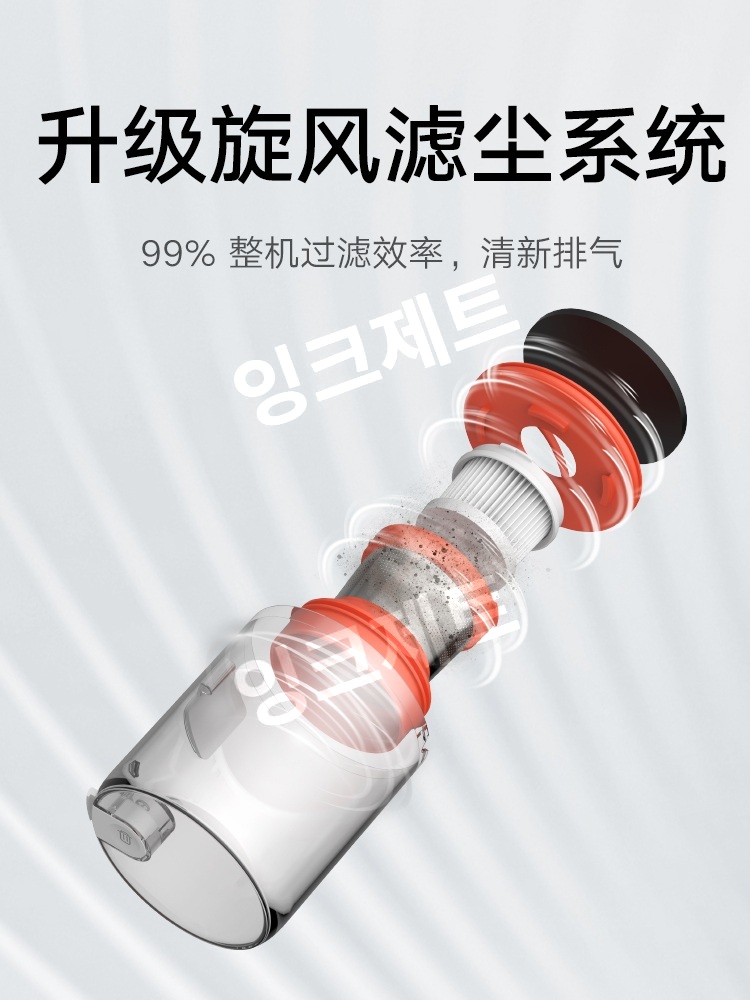 이불청소기 물걸레 유선형 먼지제거 필터 직물 카페트  제트 미지아 진드기 제거제 2 화이트 - 상세 이미지 2