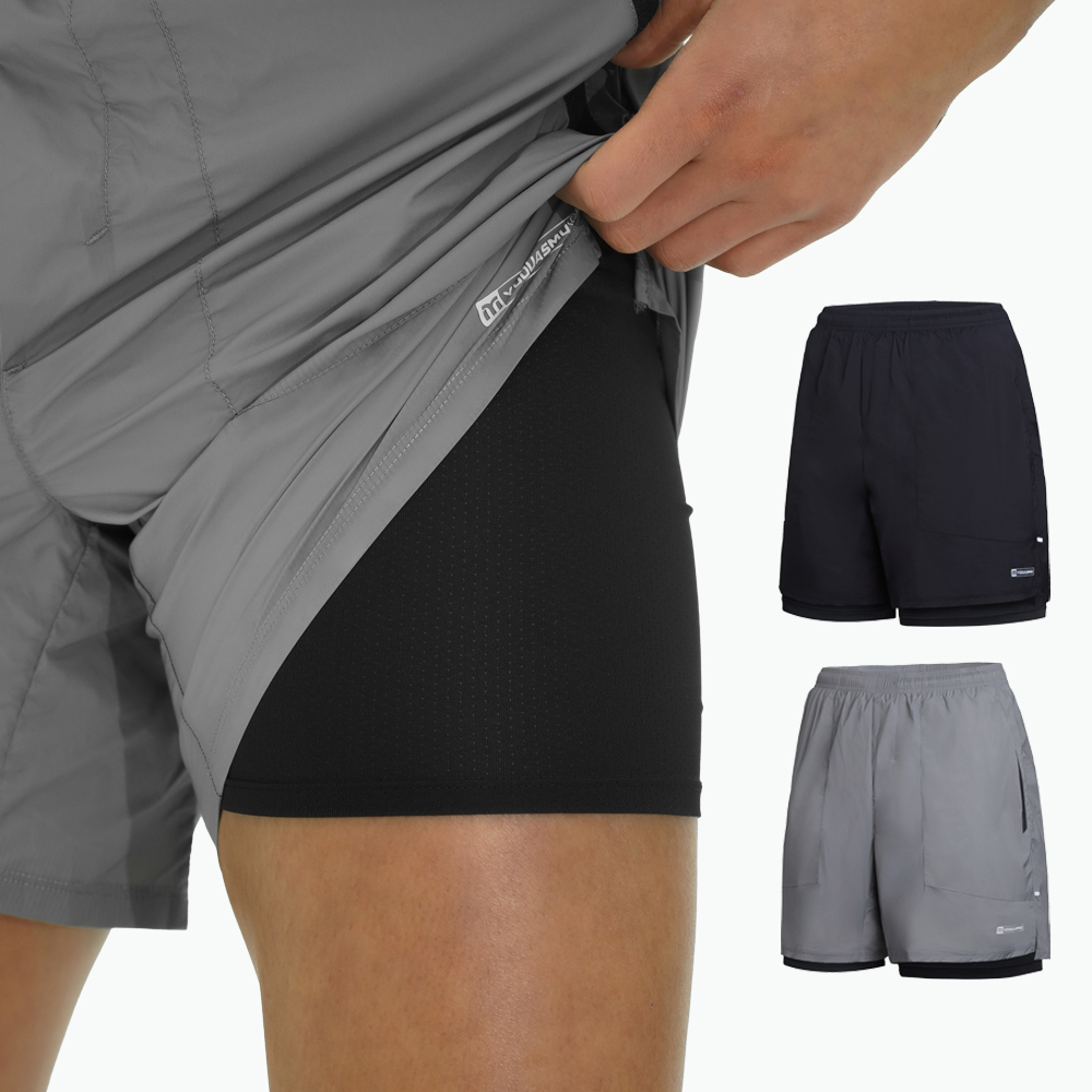 유에서무 러닝 투인원 쇼츠 헬스 운동 러닝복 헬스복 트레이닝 마라톤 팬츠 반바지
