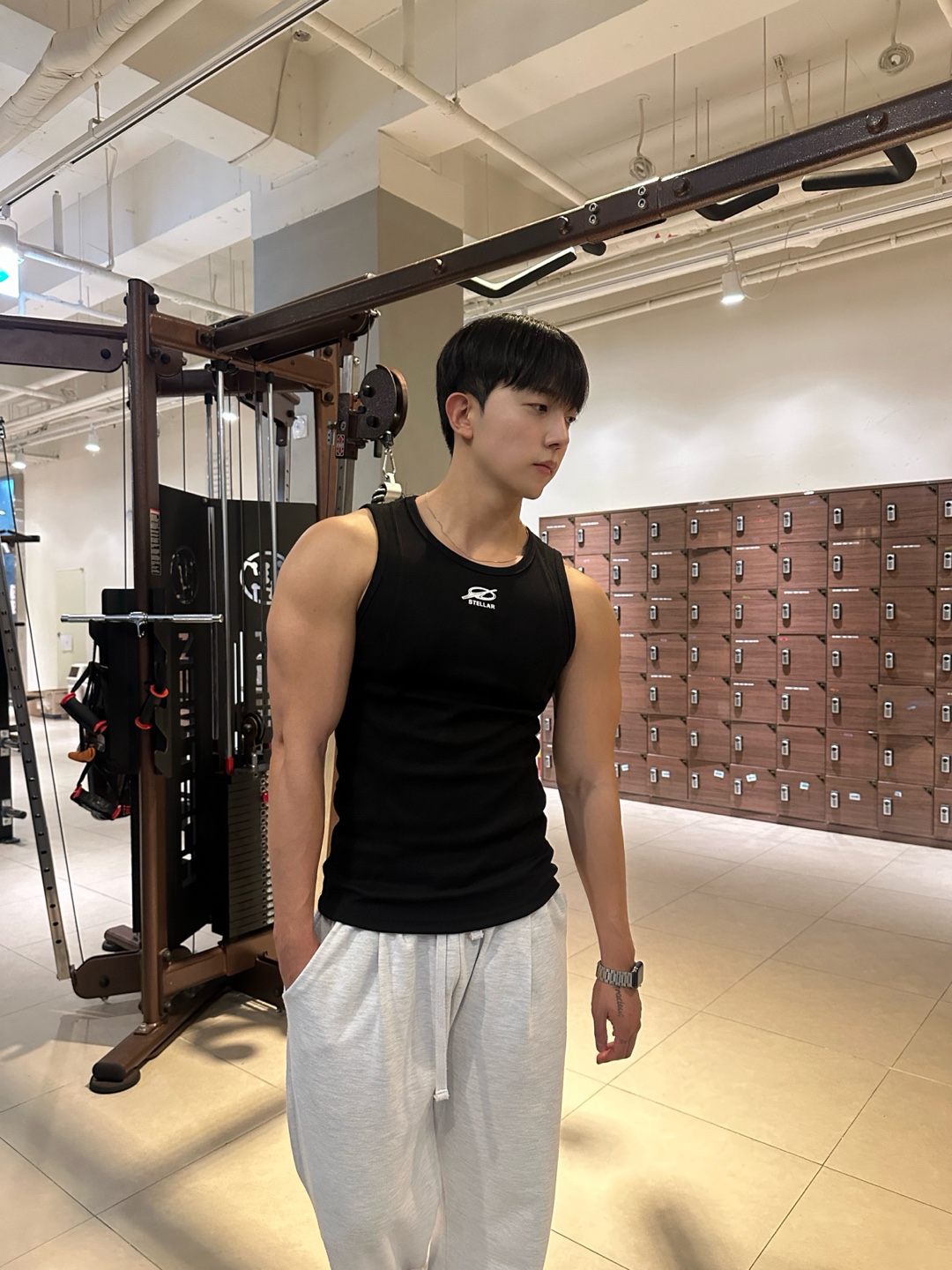 머슬핏 남자골지나시 망고나시 - 상세 이미지 5
