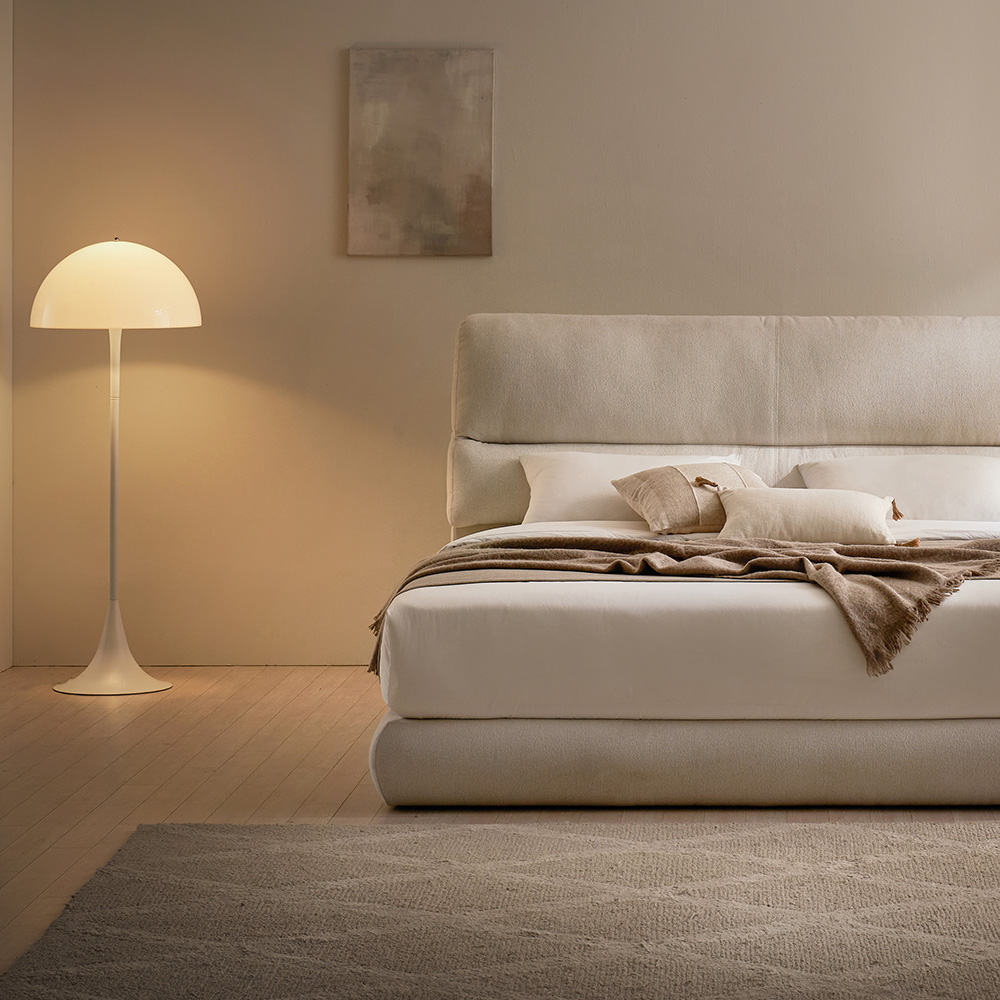 슬립퍼 도스 쿠션형 패브릭침대 저상형 호텔침대 프레임 라지킹 LK