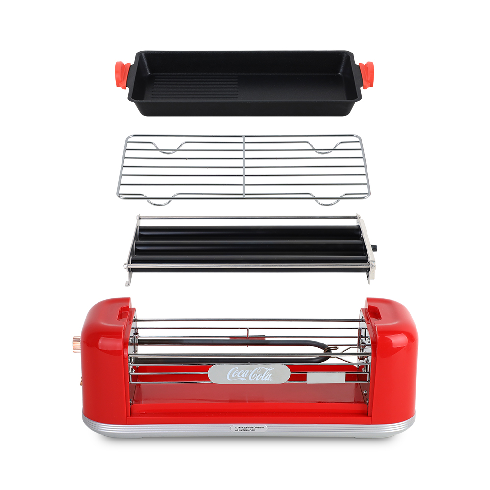 코카콜라 미니 전기그릴 1인용 멀티 고기불판 화로