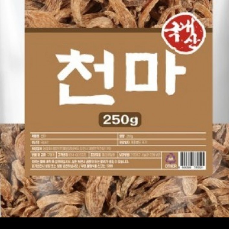 말린 천마 250g 건재 OM : 와이앤 기프트