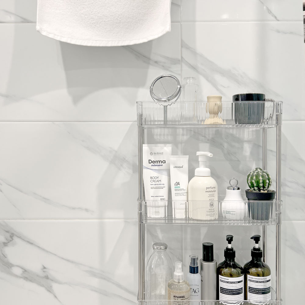 주방트롤리 스텐 이동식카트 무빙 북 미용웨건 2단