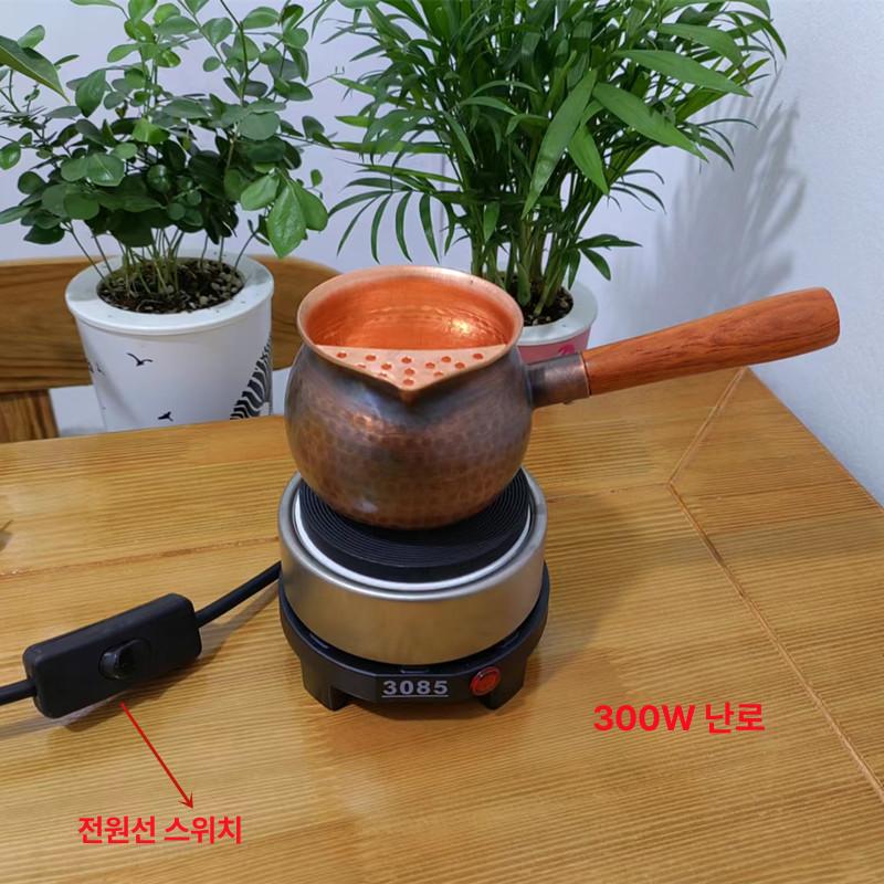구리주전자 전통공예 차도구 주전자 레트로 티주전자 동주전자 일본구리주전자 커피 카페 300ml 순동 주전자 - 상세 이미지 3