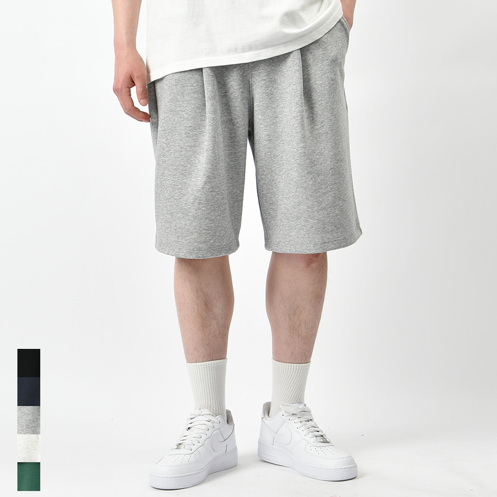 남자반바지 버뮤다팬츠 여름 핀턱 와이드 면 스판 밴딩 고무줄 빅사이즈 6부팬츠